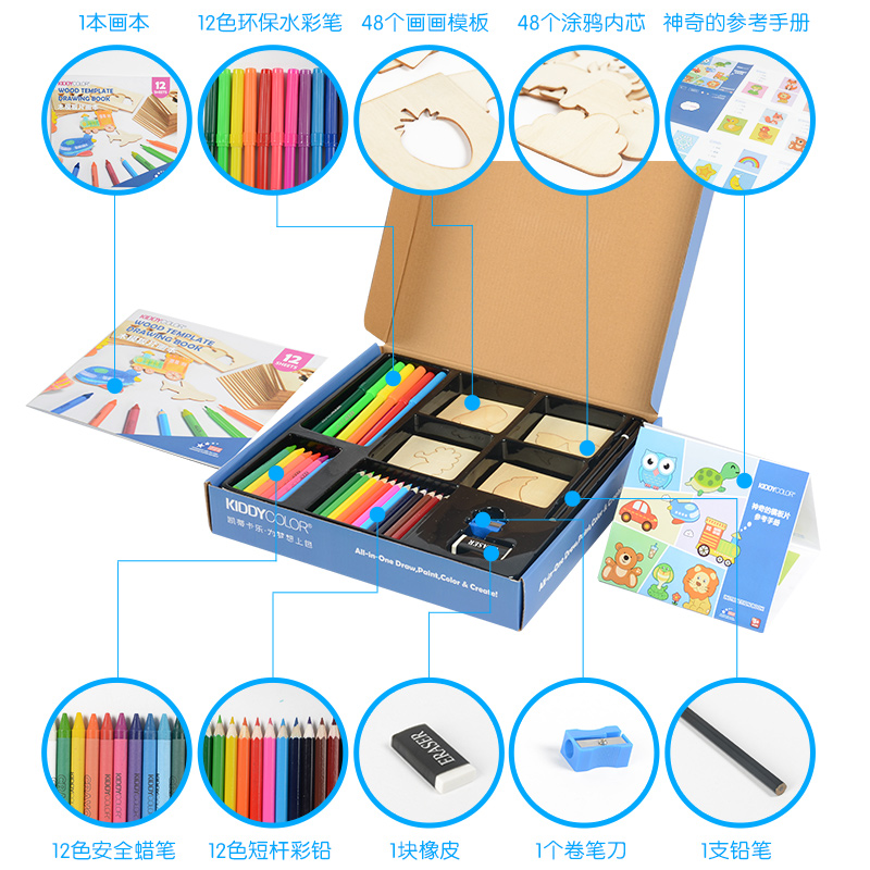 Wooden Templete Painting Set