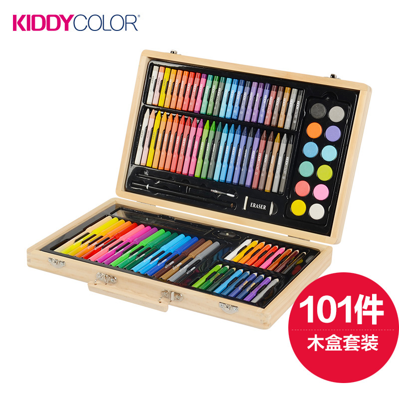 Kids Wooden Box Painting Set-101 pcs