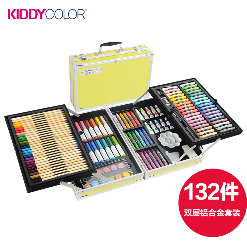 Double layer Aluminium Alloy Painting Set -132 pcs