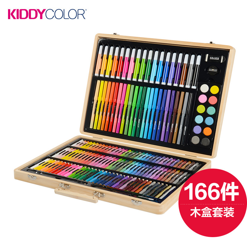 Kids Wooden Box Painting Set-166 pcs