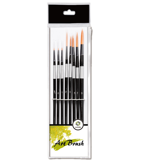 Acrylic Brush Set-8 Pcs