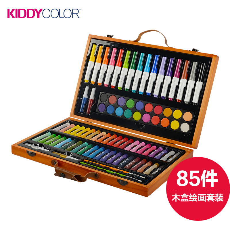 Kids Wooden Box Painting Set-85 pcs