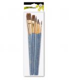 Retro Brush Set - 6 Pcs